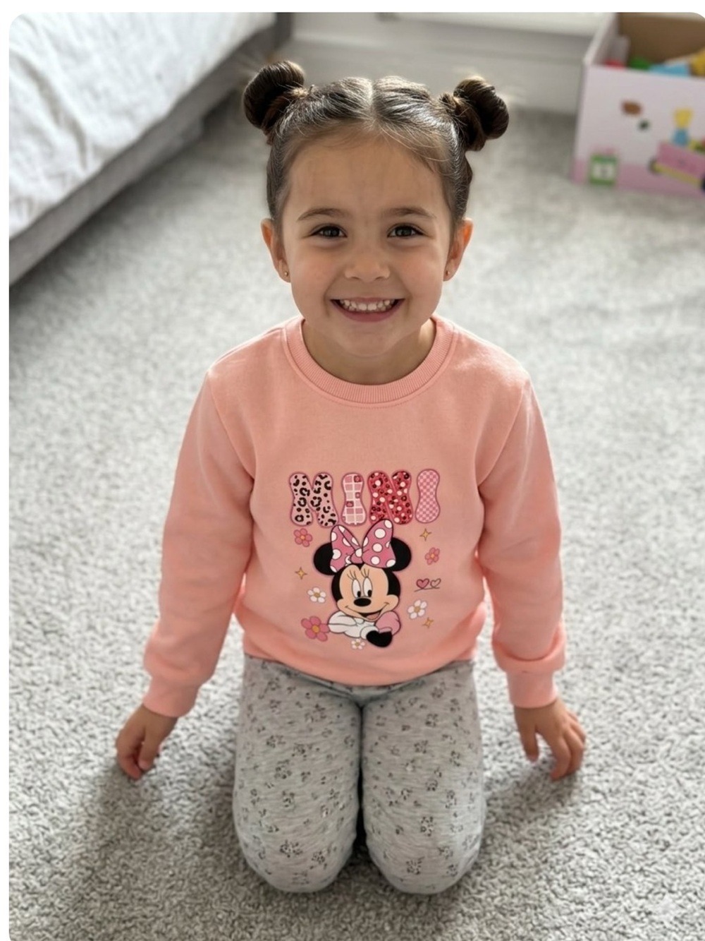 Disney Pink Minnie Mouse Pullover Sweatshirt